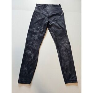 Zyia Active Leggings Kids 8 10 Black Tie Dye‎ High Waisted Athletic